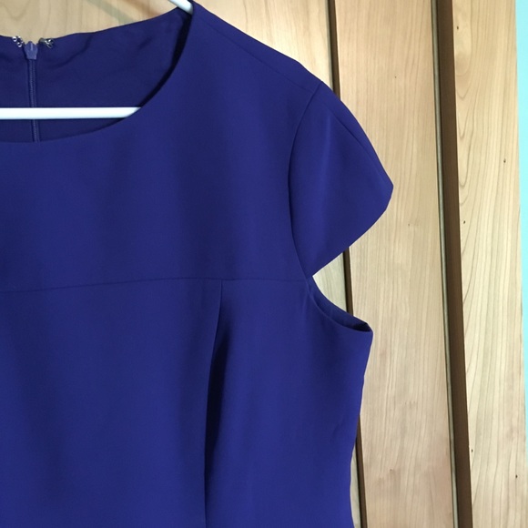 Anne Klein blue peplum dress 14 - Picture 6 of 6